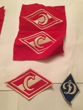 Pennant and emblems of Spartak and Dynamo Moscow. USSR, photo number 5