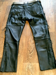 Кожаные защитные штаны с ремнем (Германия), фото №12