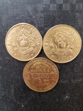 Лот монет Италии:200 лир 1994 г.(2 шт.),1996 г.(1шт.,юбилейная)., фото №5