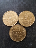 Лот монет Италии:200 лир 1994 г.(2 шт.),1996 г.(1шт.,юбилейная)., фото №6
