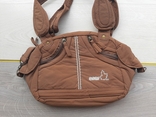 Женская сумочка olli из плащевой ткани (коричневая), фото №2