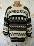 Супертеплый толстый зимний свитер из Индии шерсть 100% р-р XXL(состояние!), фото №2