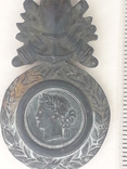 Копия в натуральную величину Военной медали, Франция, бронза или чугун, фото №5