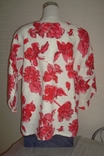 ML Original Льняной ПОГ 65 Стильный пиджак лен женский в цветы Германия, фото №7