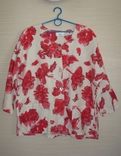 ML Original Льняной красивый женский пиджак цветочный принт Германия, photo number 8