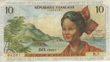 10 франков 1964 Французские Антильские острова., фото №2