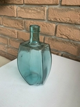Антикварна пляшка ( гранчаста,зелена)., фото №4