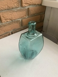 Антикварна пляшка ( гранчаста,зелена)., фото №5