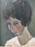 Тихолуз Портрет молодой женщины. масло 1975 Одесса, фото №4