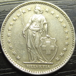 2 франка 1969 Швейцарія, фото №2