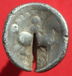 Кельтская тетрадрахма типа Хушь-Вовриешть (11.56 гр.), фото №6