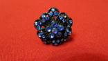 Кольцо с синими камнями., фото №3