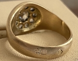 Золотое кольцо с алмазами 56 проба, фото №4