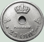 119.Норвегия 25 эре, 1927 год, фото №2
