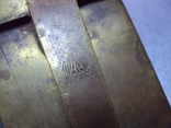 Задняя часть к немецкому карбидному фонарю 1 мировая клеймо WJA102 латунь, фото №6