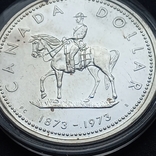 1 доллар, Канада, 1973 г., 100 лет конной полиции Канады, серебро, photo number 3