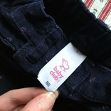 Джинсы штаны вельвет микровельвет в цветы Baby Club размер 86, фото №6