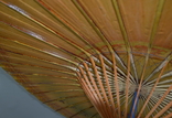 Винтажный Японский зонтик. Ручная роспись. Бамбук папирус, фото №9