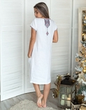 Сукня вишита жіноча 'Буковель' льон білий, photo number 4