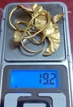 Золотые перстни, колечки и лунничка, вес 19.2 грамм., фото №11