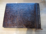 Vintage leather-bound photo album with artistic embossing, photo number 5