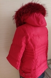 Snow owl Пуховик куртка удлиненная женская капюшон песец красный 48, фото №6
