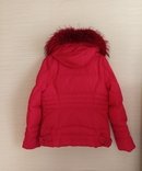 Snow owl Пуховик куртка удлиненная женская капюшон песец красный 48, фото №8