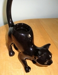 Подсвечник фарфоровый "Черная кошка", фото №7