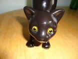 Подсвечник фарфоровый "Черная кошка", фото №8