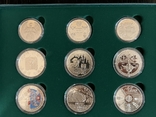 Полный набор медноникелевых монет НБУ 2021 года в планшете, фото №6