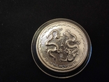 Два Дракона.2018 г.Серебряная монета Ниуэ., фото №3