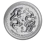 Два Дракона.2018 г.Серебряная монета Ниуэ., фото №5