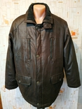 Куртка утепленная под винтаж. кожу BARTLETT Еврозима полиэстер р-р 58 (состояние!), фото №4