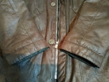 Куртка утепленная под винтаж. кожу BARTLETT Еврозима полиэстер р-р 58 (состояние!), photo number 8