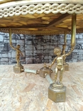 Бронзовий стіл з мармуром арт. 0887, фото №4