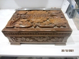 Large jewelry box wood carving abramtsevo, photo number 3