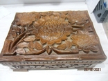 Large jewelry box wood carving abramtsevo, photo number 4