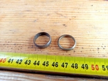 Women's and men's bronze wedding rings of the 50s., photo number 2