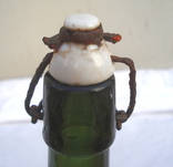 Пляшка пива з бугельною пробкою Німеччина середини 20 століття 350 мл., фото №4