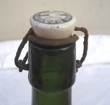 Пляшка пива з бугельною пробкою Німеччина середини 20 століття 350 мл., фото №5