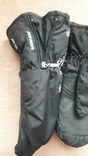 Перчатки горнолыжные чёрные варежки с вышивкой Zanier Primaloft, фото №5