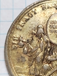 Медаль 1707 год серебро в позолоте, фото №8