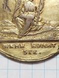 Медаль 1707 год серебро в позолоте, фото №11