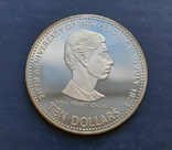Серебряные 10 долларов 1978 г., (45,09 г; 0.925 проба); Багамы, "Принц Чарльз", photo number 2
