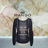 Mango Красивый женский свитер ажурный хлопок шерсть S/XS, numer zdjęcia 2