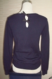 Mango хлопок+шерсть Красивый женский свитер ажурный с красивой спиной S/XS, фото №5