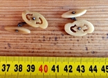 Cufflinks from the USSR made of bone - 2, photo number 2