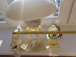 Телефон в ретро стиле с часами, лампой и музыкальным сопровождением, фото №4