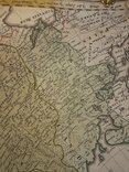 Карта Российской империи 1786 Нюрнберг. Гравированная с ручной раскраской, фото №4