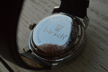 Большие Часы Германия с датой Hirsch /кож.рем., numer zdjęcia 7